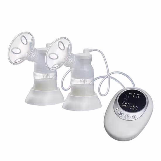 Tiralatte elettrico doppio 3 modalità e 9 livelli con biberon Tiralatte senza BPA con display LED