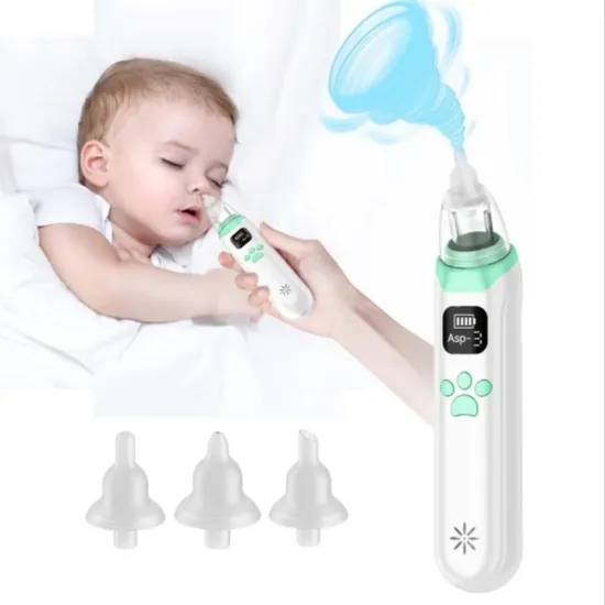 Aspiratore nasale elettrico in silicone per neonati, impermeabile, a 3 marce regolabili, OEM