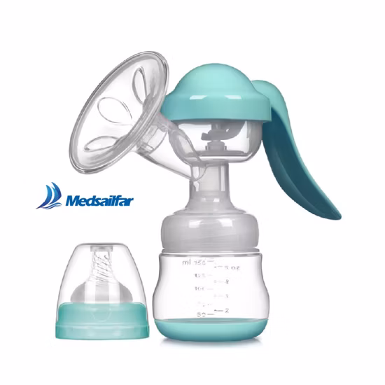 Forniture mediche indossabili, tiralatte manuale FDA cinese per neonati con una sola mano