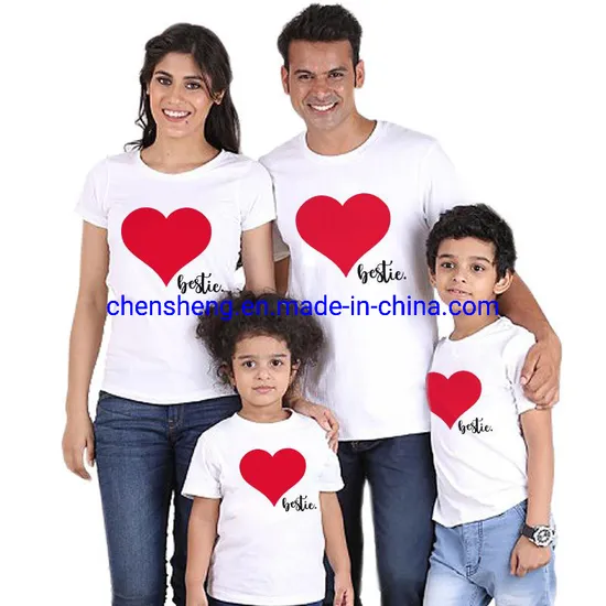 Nuovi outfit per mamme e bambini, maglietta estiva per genitori