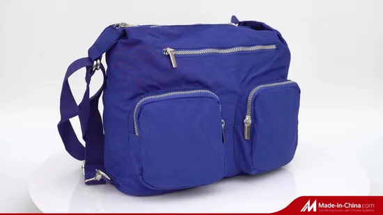 Tessuto Oxford lavato blu multistrato