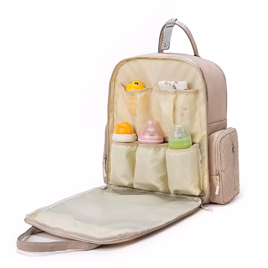 Hot Sale Waterproof Large Capacity Baby Nappy Mommy Diaper Bag Backpack Causal Multifunctional Mommy Bag 